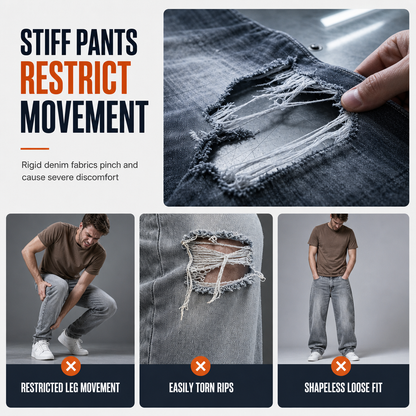 👖 Stretch Comfort, Sharp Slim Fit | Men's Ripped Denim Jeans