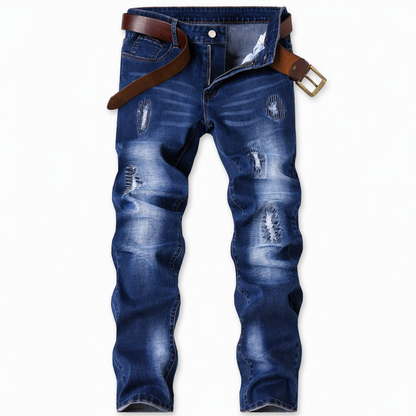 👖 Stretch Comfort, Sharp Slim Fit | Men's Ripped Denim Jeans