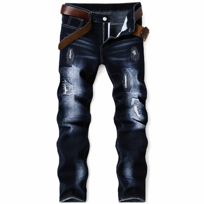 👖 Stretch Comfort, Sharp Slim Fit | Men's Ripped Denim Jeans