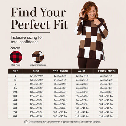 ✨ Statement Print, Easy Matching Style | Women's 2-Piece Leggings Set