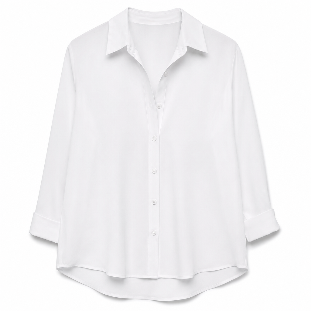 Women Elegant Casual Long Sleeve Button Up Blouse