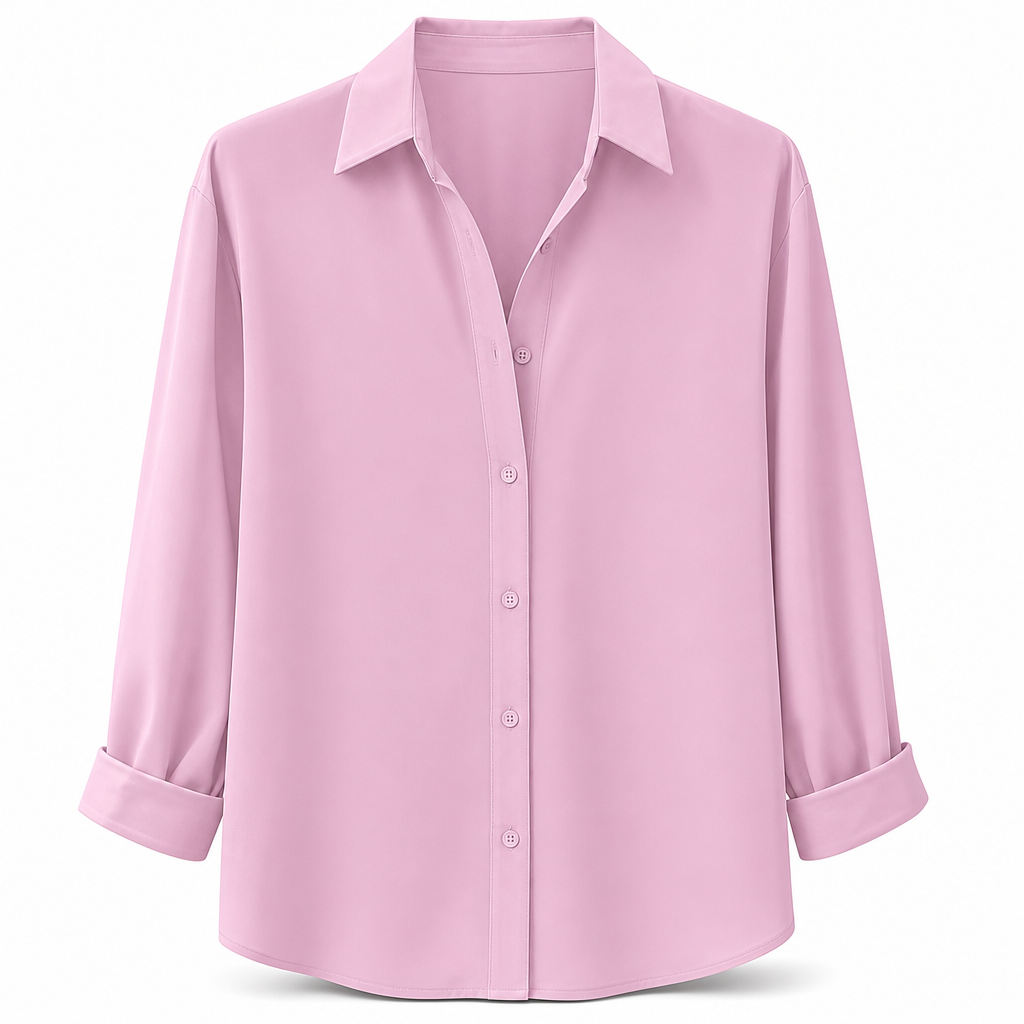 Women Elegant Casual Long Sleeve Button Up Blouse