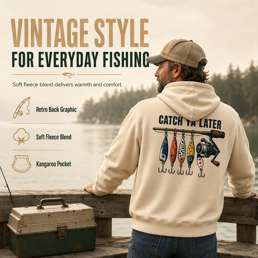 Elastic Ribbing & Comfortable Fit, Classic Casual — Men’s Vintage Hoodie 👕✨