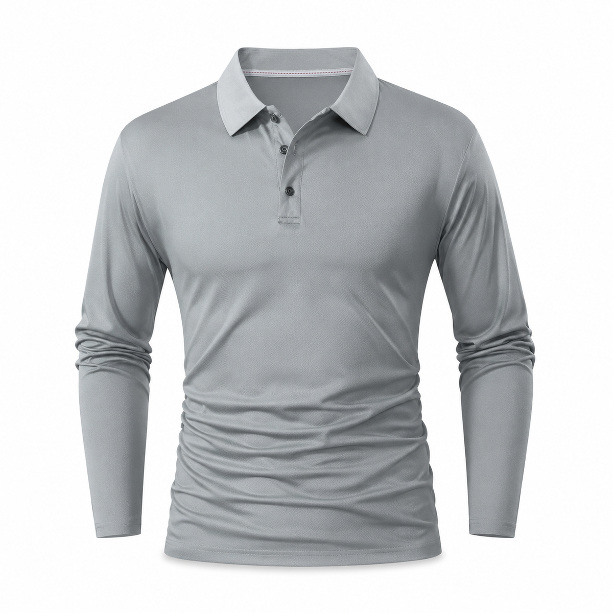 Men's Long Sleeve Collared T-Shirt