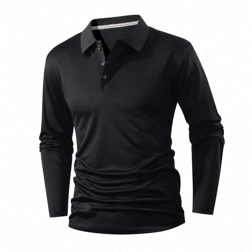 Men's Long Sleeve Collared T-Shirt