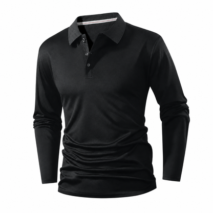 Men's Long Sleeve Collared T-Shirt