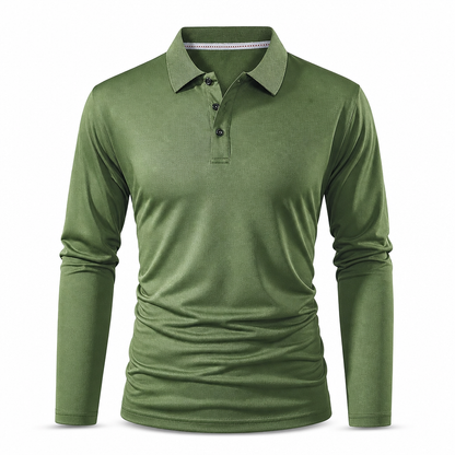 Men's Long Sleeve Collared T-Shirt