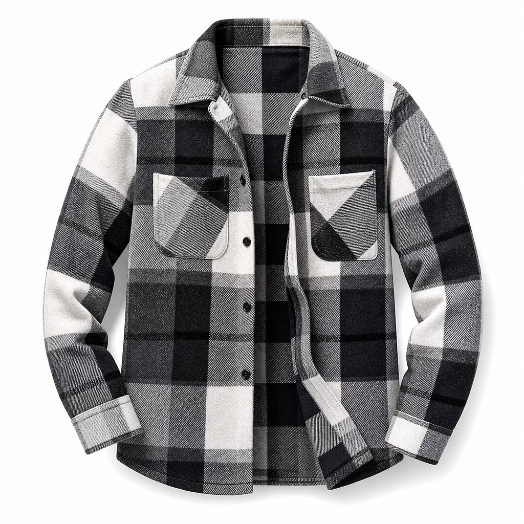 Men's Casual Plaid Flannel Shirt