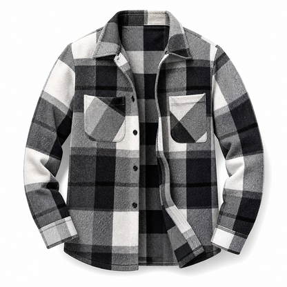 Men's Casual Plaid Flannel Shirt