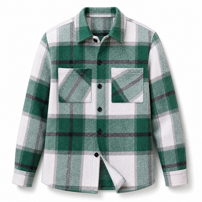 Men's Casual Plaid Flannel Shirt