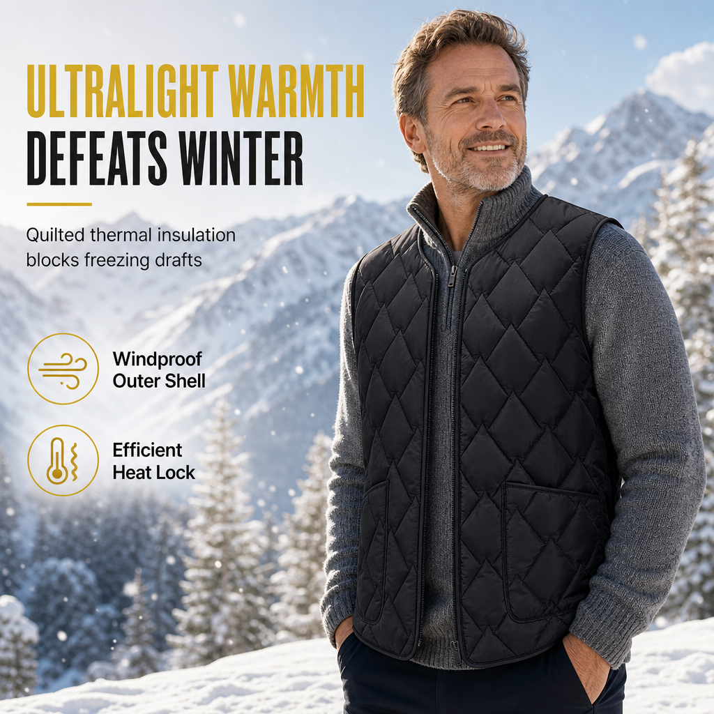 🖤Black Friday Sale:50% OFF🖤 Men's Winter Loose Fit Vest High Street Fashion Minimalist Sleeveless