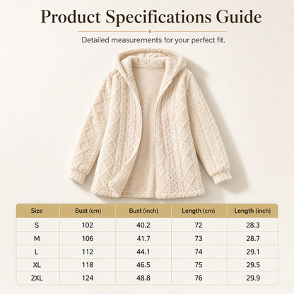Women’s Casual Plush Hooded Jacket