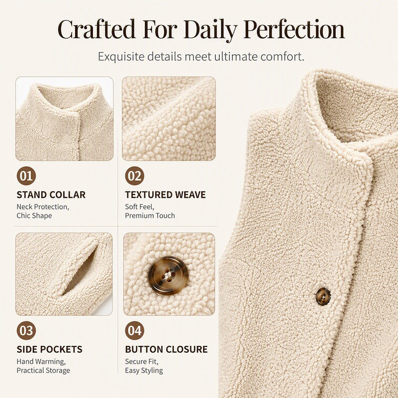 Women's Casual Sherpa Warm Vest