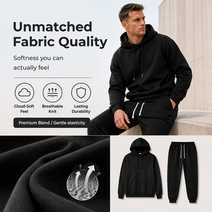 Men's Casual Hoodie & Sweatpants 2-Piece Set
