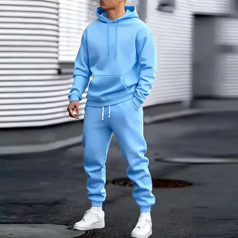 Men's Casual Hoodie & Sweatpants 2-Piece Set