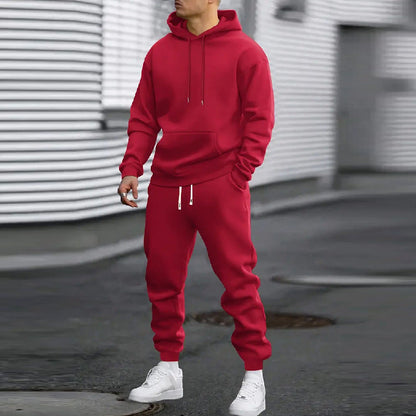 Men's Casual Hoodie & Sweatpants 2-Piece Set