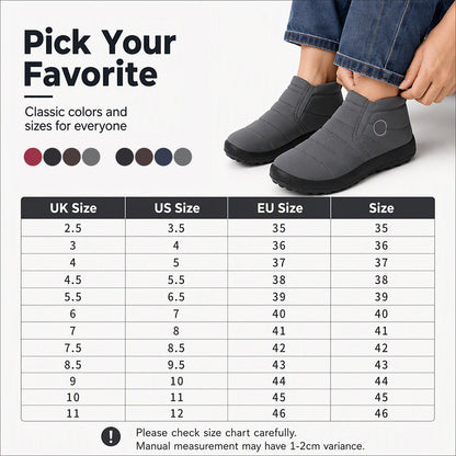 Unisex Winter Warm Non-Slip Waterproof Shoes