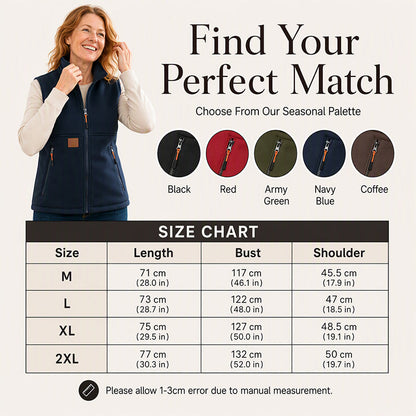 Women's Winter Thermal Stand Collar Vest