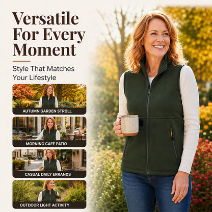 Women's Winter Thermal Stand Collar Vest