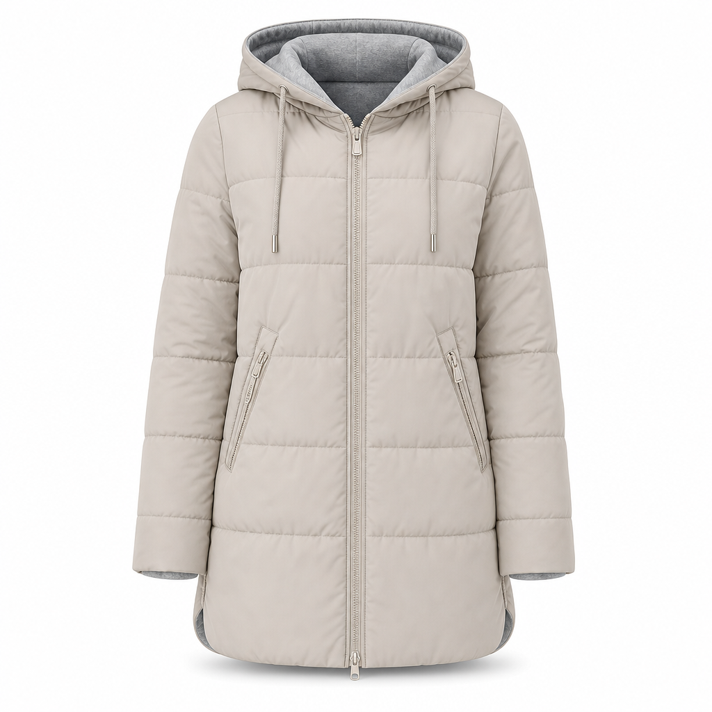 🧥Thick Cotton Warmth, Long-Line Heat❄️ Women's Hooded Padded Coat – Thick Filling & Long Drape | Fall & Winter Warmth, Slim Fit ✨