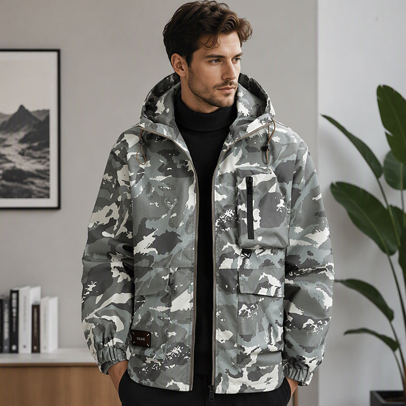 🧥 Stylish Camouflage Hooded Jacket | Bold Look & Everyday Comfort ✨