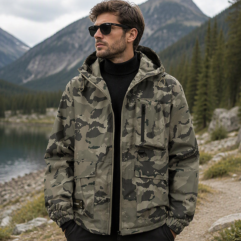 🧥 Stylish Camouflage Hooded Jacket | Bold Look & Everyday Comfort ✨