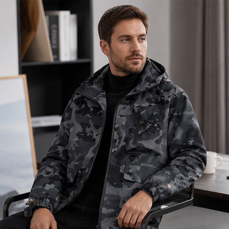 🧥 Stylish Camouflage Hooded Jacket | Bold Look & Everyday Comfort ✨