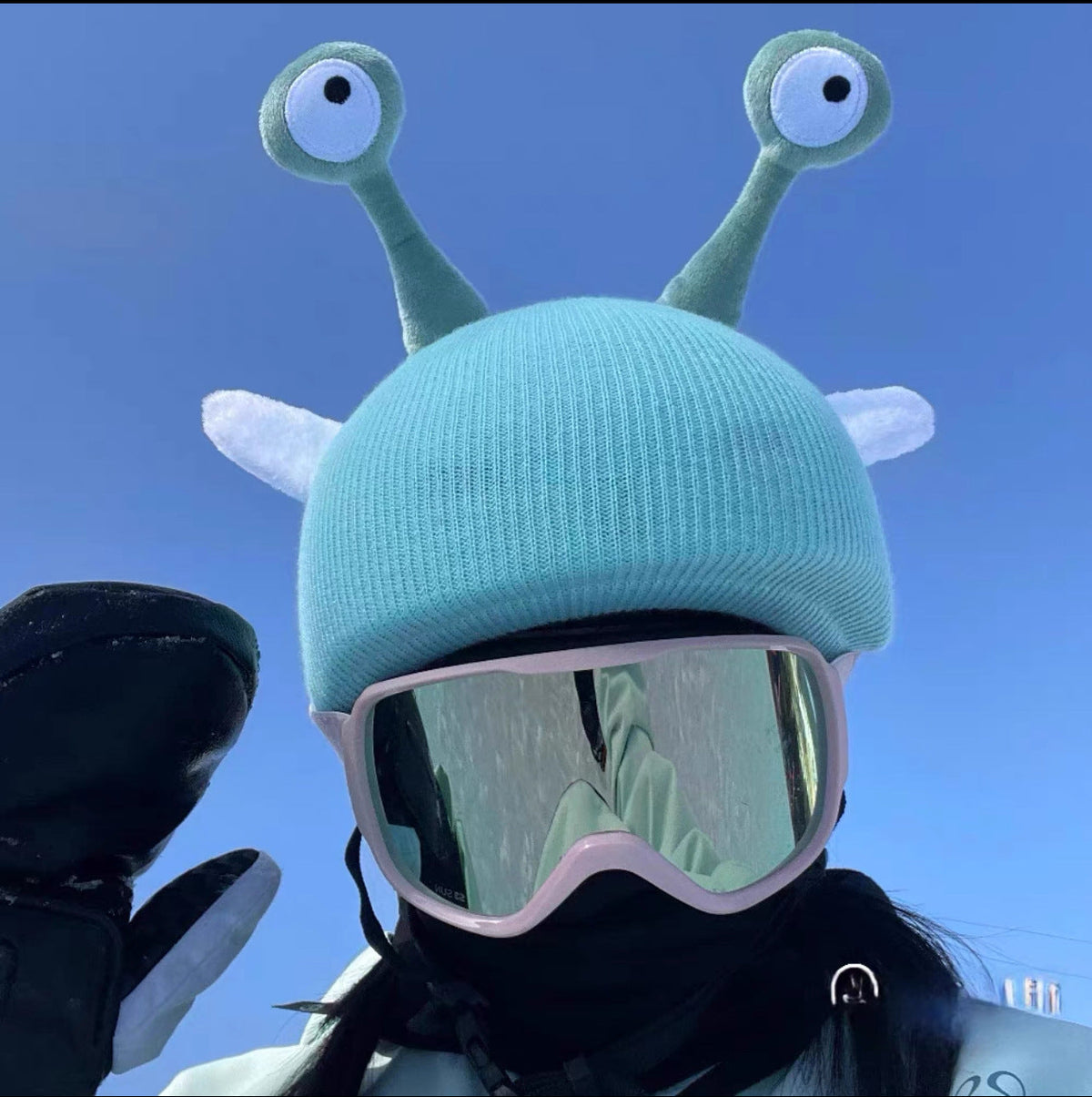 Cute Knitted Cartoon Helmet Cover