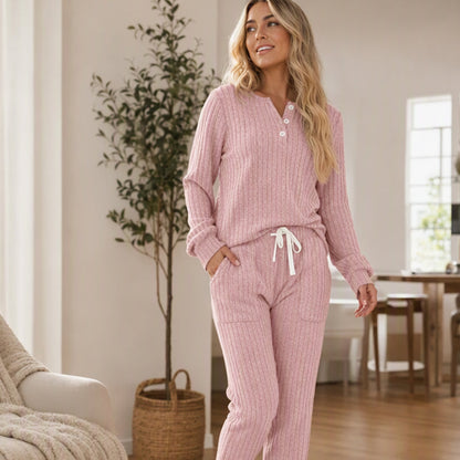 Women's Top & Drawstring Pants 2-Piece Set