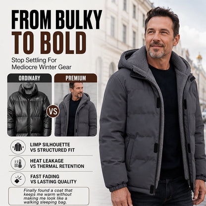 ⚡Free Shipping⚡Men's Winter Thermal Windproof Hooded Jacket