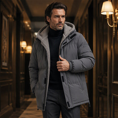 ⚡Free Shipping⚡Men's Winter Thermal Windproof Hooded Jacket