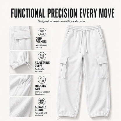 Men's Casual Drawstring Cargo Pants