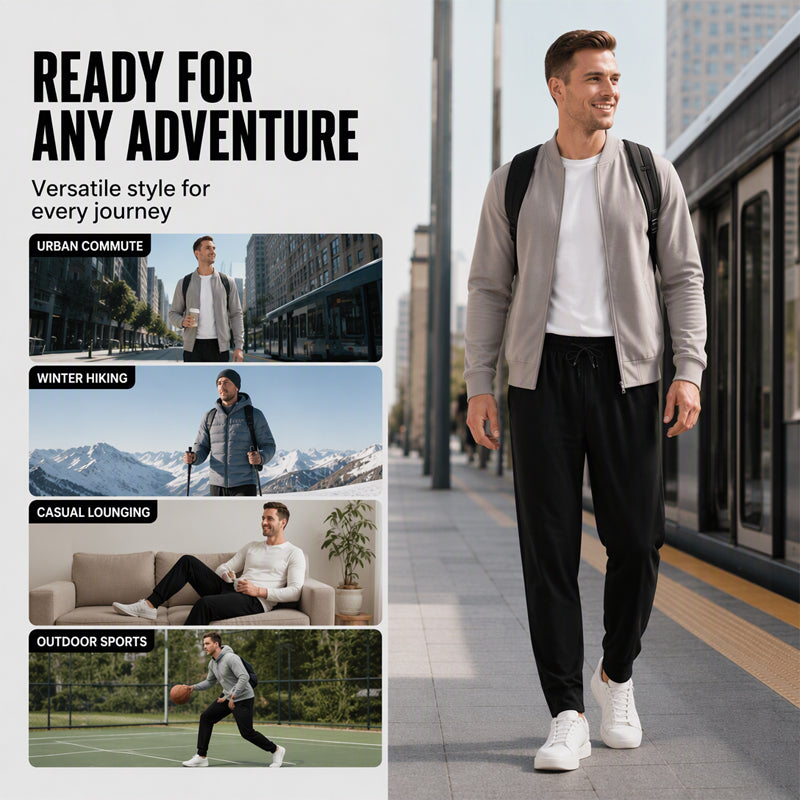 🌬️ Unisex Windproof Quick-Dry Pants | Plush-Lined Warmth – Ideal for Outdoor Adventures & Daily Commute ✨