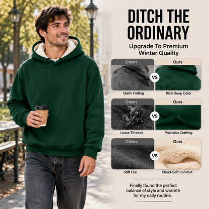 Men's Thickened Sherpa-Lined Hoodie