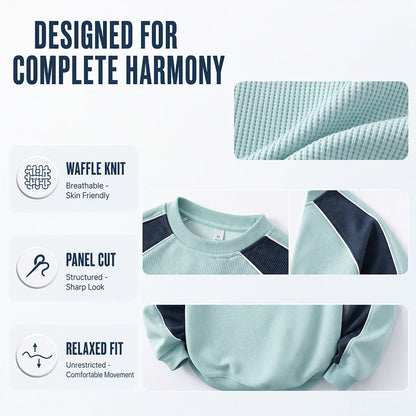 Men's Color-Block Loose-Fit Sweatshirt