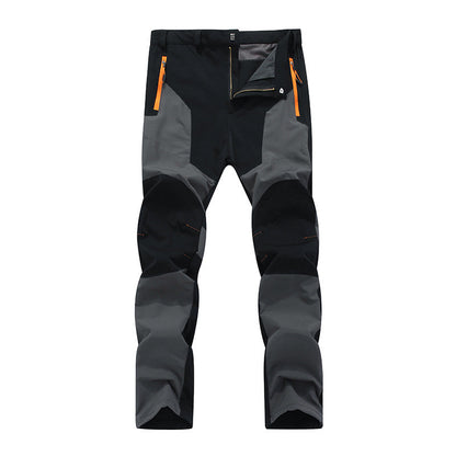 Men's Waterproof Windproof Patchwork Hiking Pants