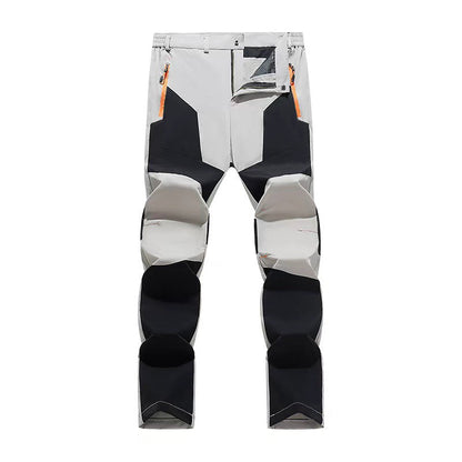 Men's Waterproof Windproof Patchwork Hiking Pants