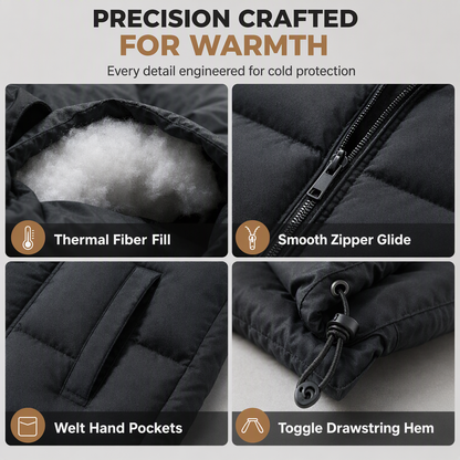 Unisex Thickened Winter Puffer Vest Loose Fit Spliced Cotton Padded Gilet for Men and Women