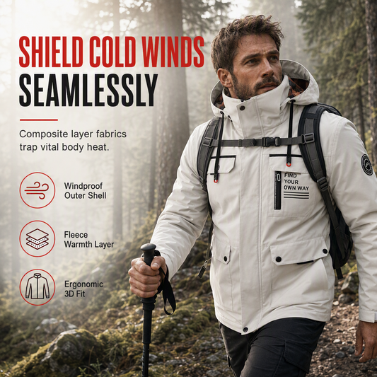 🧥Windproof & Heat-Locked, Outdoor Protection – Men's Casual Warm Parka Jacket ✨