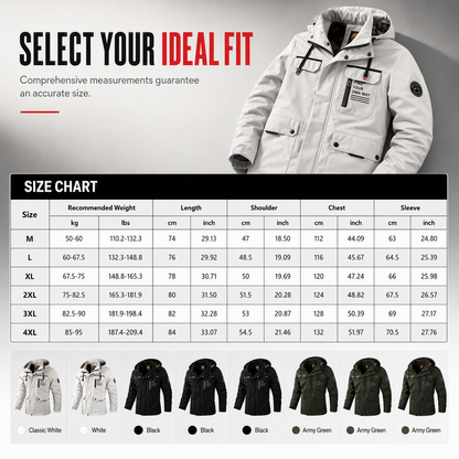 🧥Windproof & Heat-Locked, Outdoor Protection – Men's Casual Warm Parka Jacket ✨