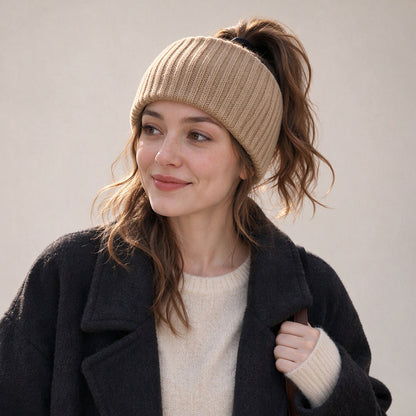 Wide Ribbed Knit Sports Headband