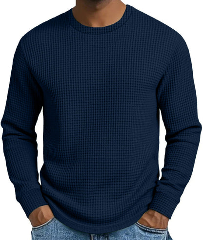 Men's Casual Slim Fit Crew Neck Long Sleeve Sweatshirt