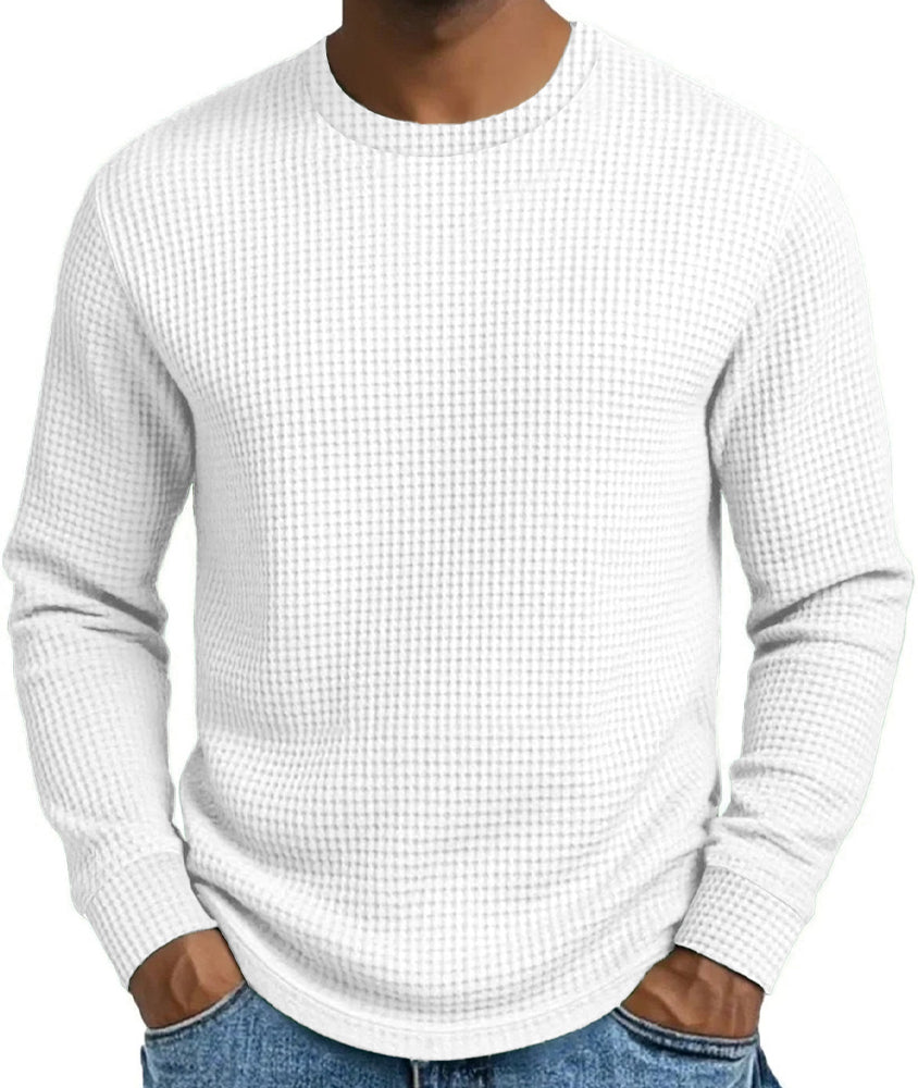 Men's Casual Slim Fit Crew Neck Long Sleeve Sweatshirt
