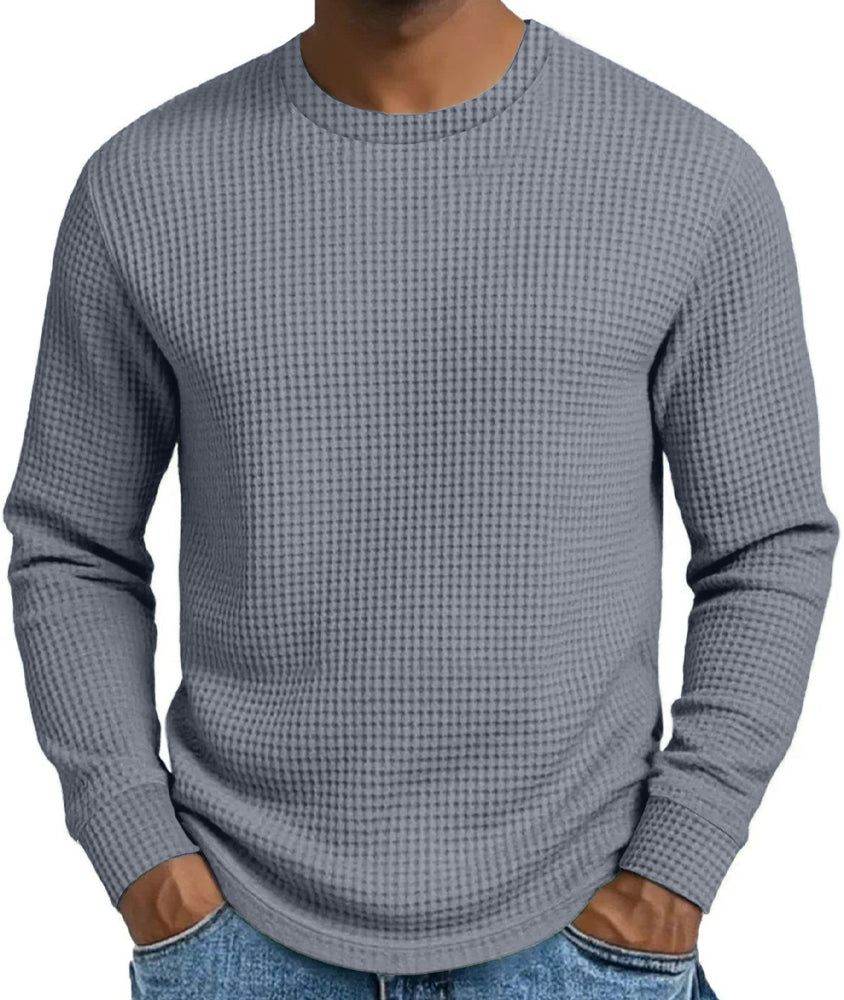 Men's Casual Slim Fit Crew Neck Long Sleeve Sweatshirt