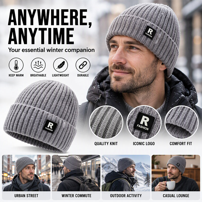 Men's Slouchy Knit Warm Skull Cap