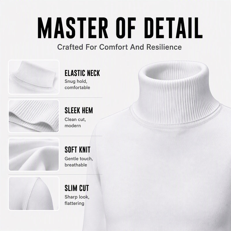 🖤Black Friday Sale:50% OFF🖤 Men's Classic Slim Fit Turtleneck Sweater