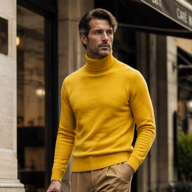 🖤Black Friday Sale:50% OFF🖤 Men's Classic Slim Fit Turtleneck Sweater