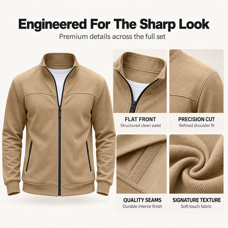 🧥Men's Casual Stand Collar Jacket 🍂 Smart, Casual & Effortlessly Stylish!