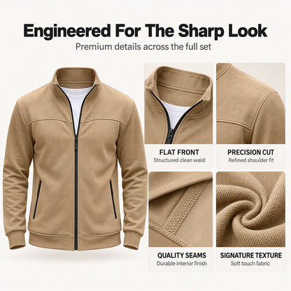 🧥Men's Casual Stand Collar Jacket 🍂 Smart, Casual & Effortlessly Stylish!