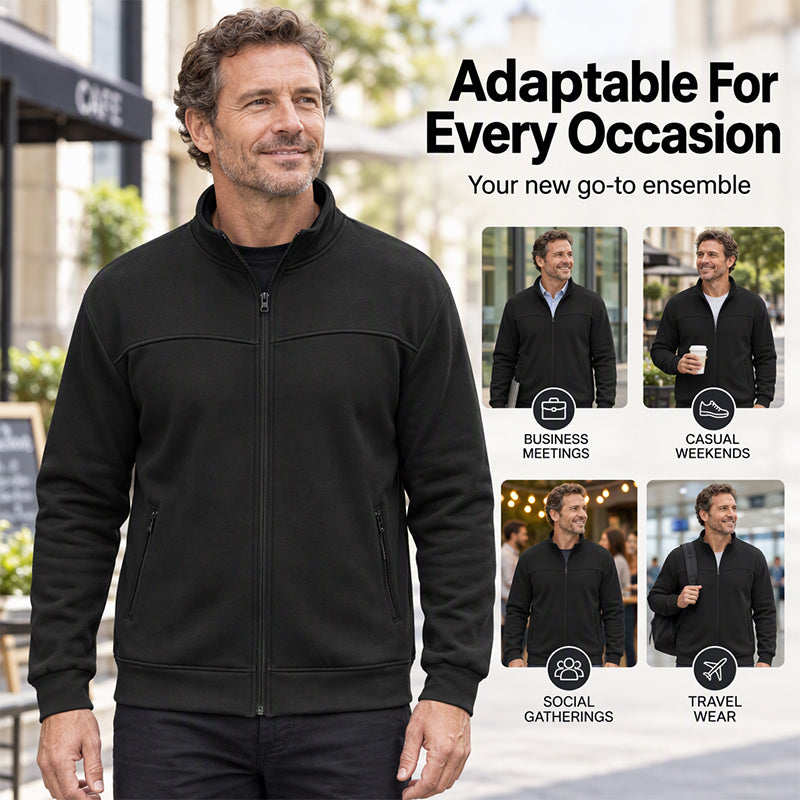 🧥Men's Casual Stand Collar Jacket 🍂 Smart, Casual & Effortlessly Stylish!